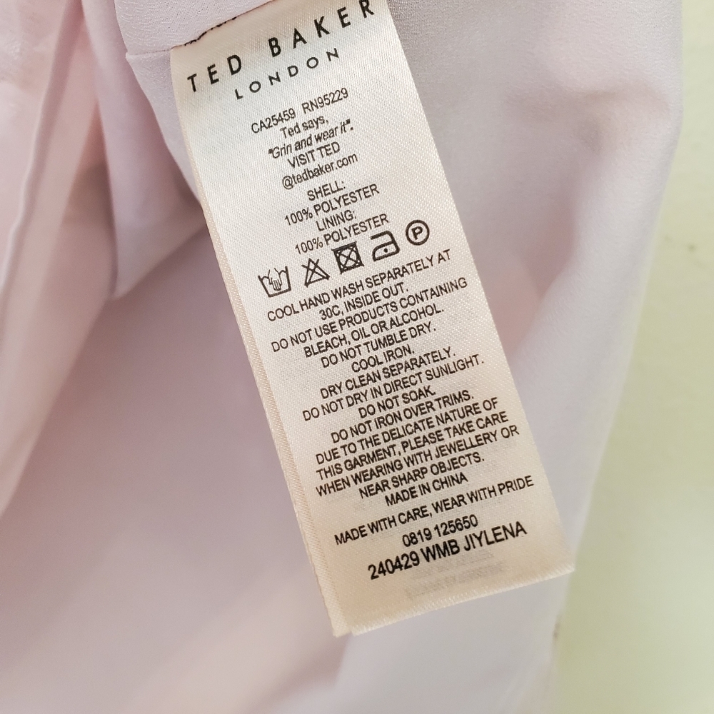 NWT Ted Baker Pink JIYLENA Cabana Sleeveless Top - Picture 9 of 10